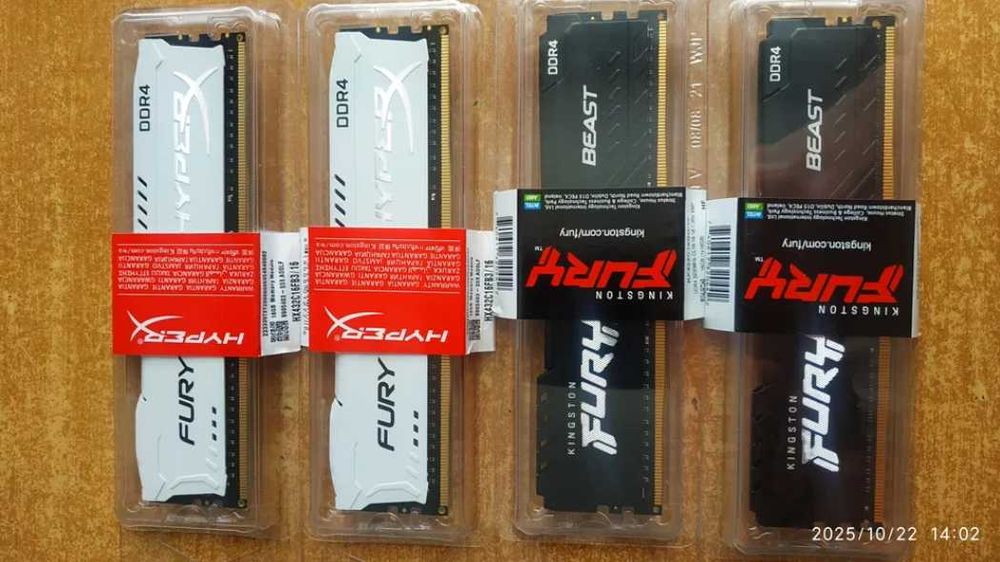 Kingston Fury DDR4 32Gb (2x16) Beast 3200 MHz Black