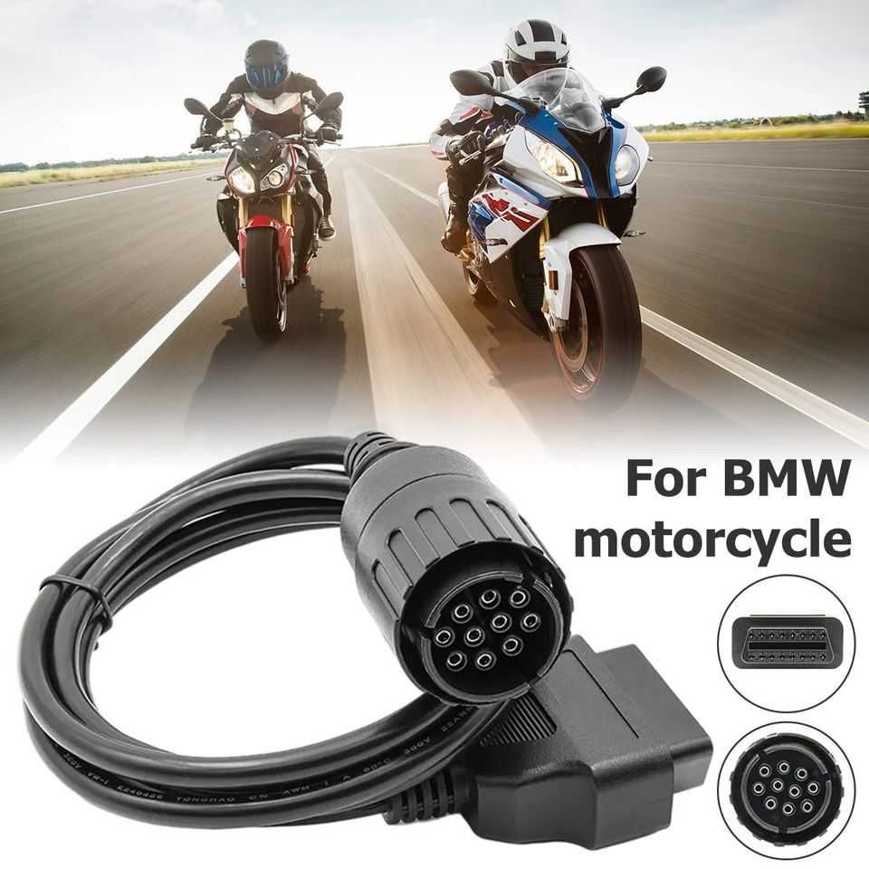 Adaptador de 10 pinos para OBD2 motos BMW