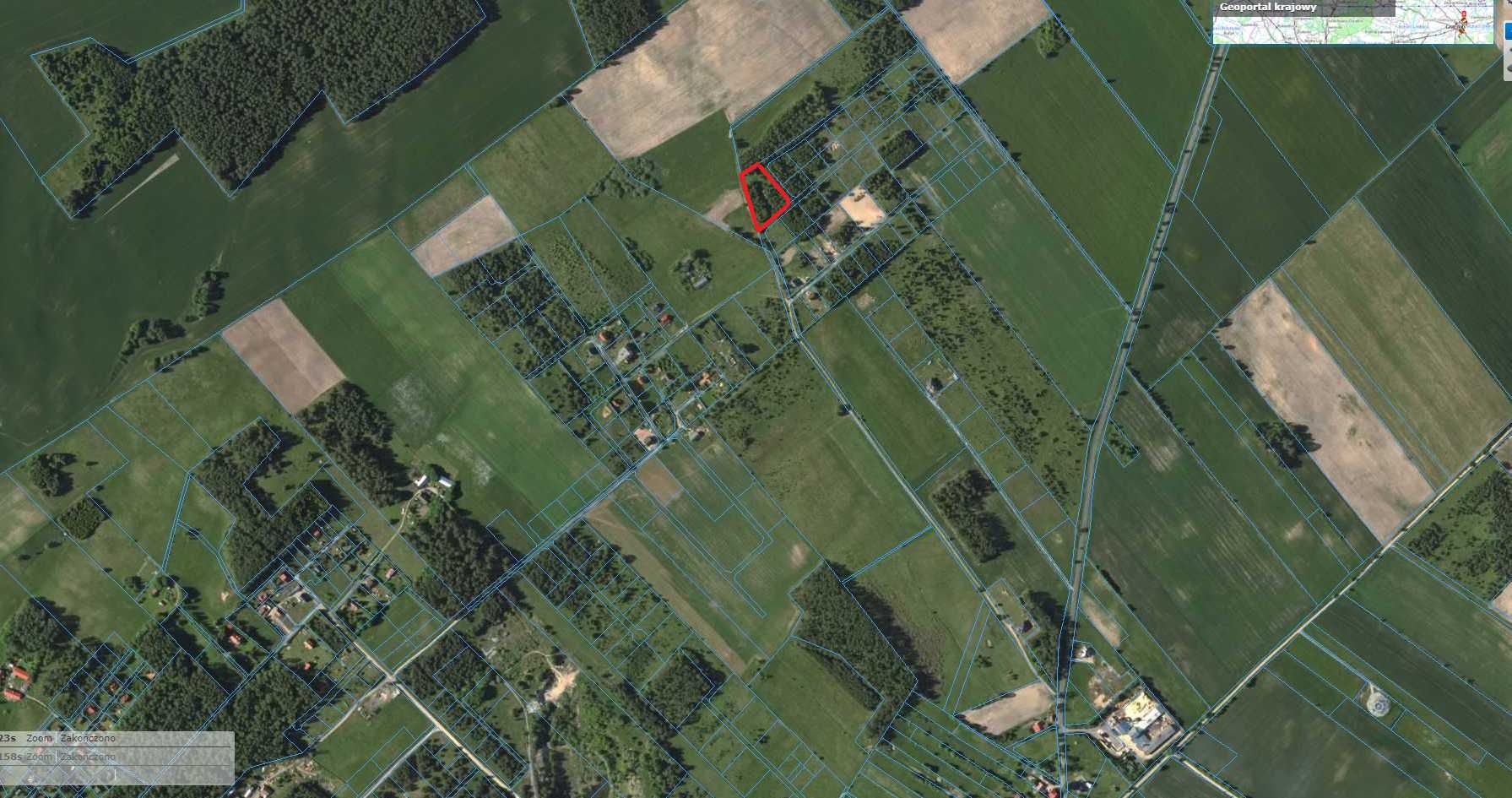 Działka 40arów z lasem Romany k/Szczytna z