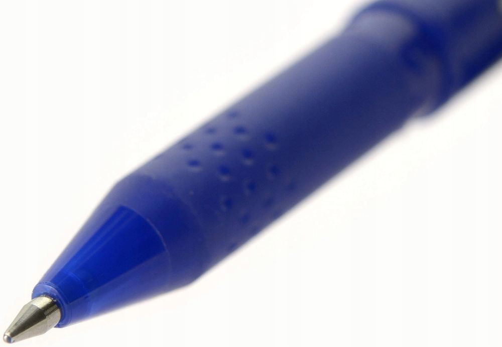 zestaw pen frixion ball pióro kulkowe 5 sztuk niebieskie z gumką