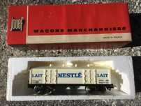 Carruagem mercadoria JOUEF nova em caixa, Nestlé - Ferromodelismo HO