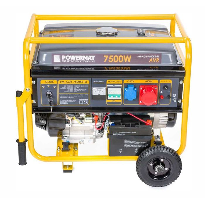 Agregat prądotwórczy 7500W 230V 400V AVR PM-AGR-7500M-EL