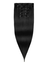 Zestaw włosów clip in ok 57 cm 100 gram - czarne- nr #1