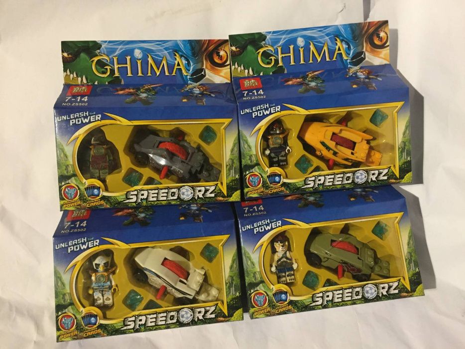 Chima speedorz 4 sztuki - figurka i pojazd - jak Lego świetna zabawka