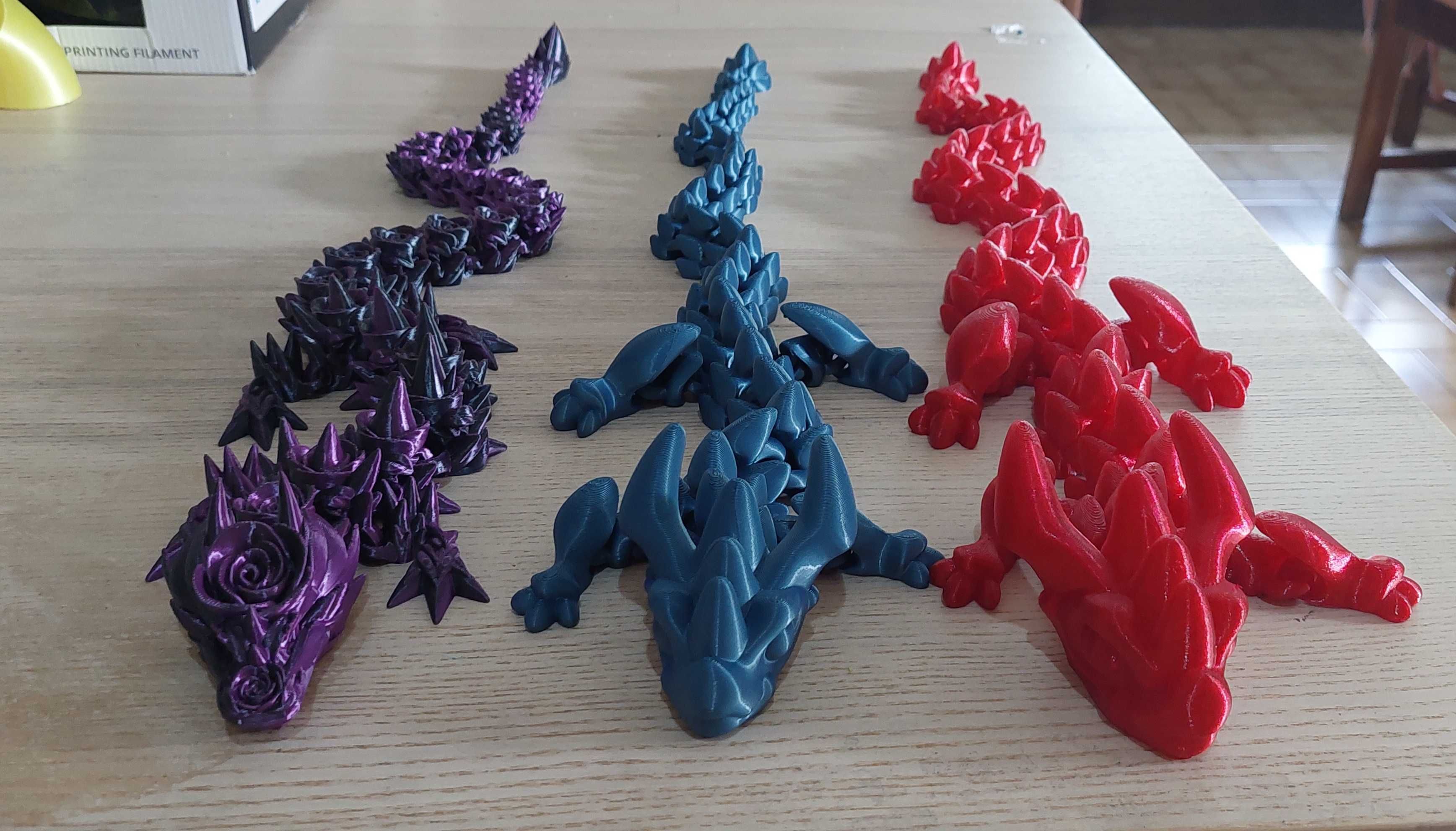 Dragoes articulados em 3D