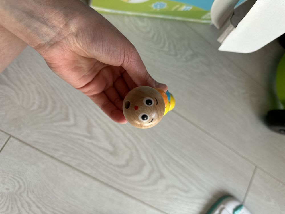 Деревянная игрушка Руді Гусеница-шарики