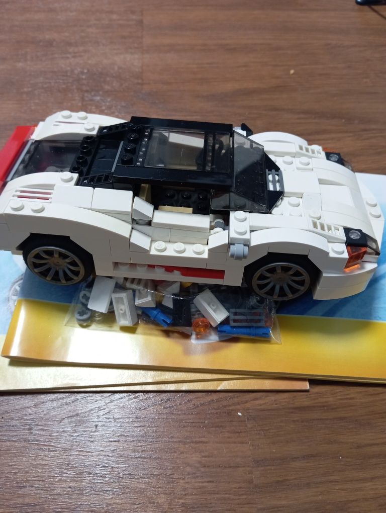 Lego Creator 31006 auto białe super komplet z instrukcjami