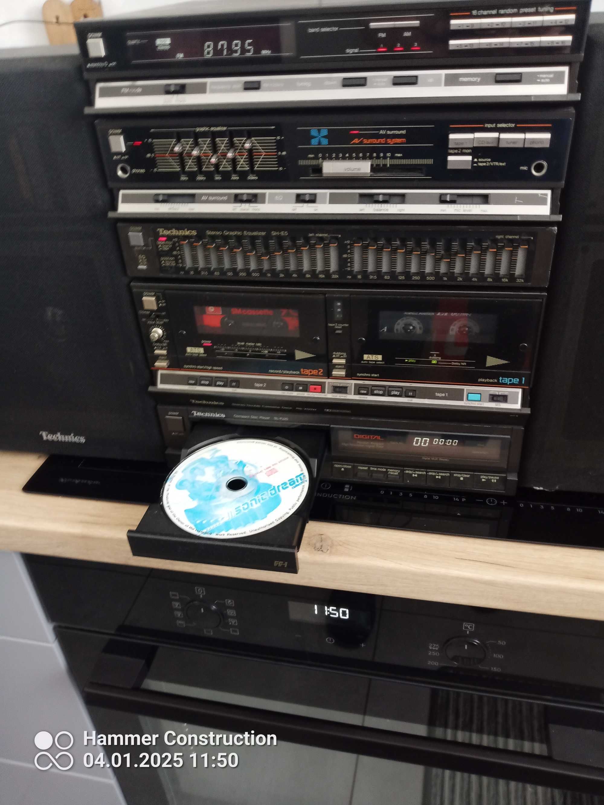Technics MINI Wieża 40 lat Mega Unikat komplet CD Kolumny