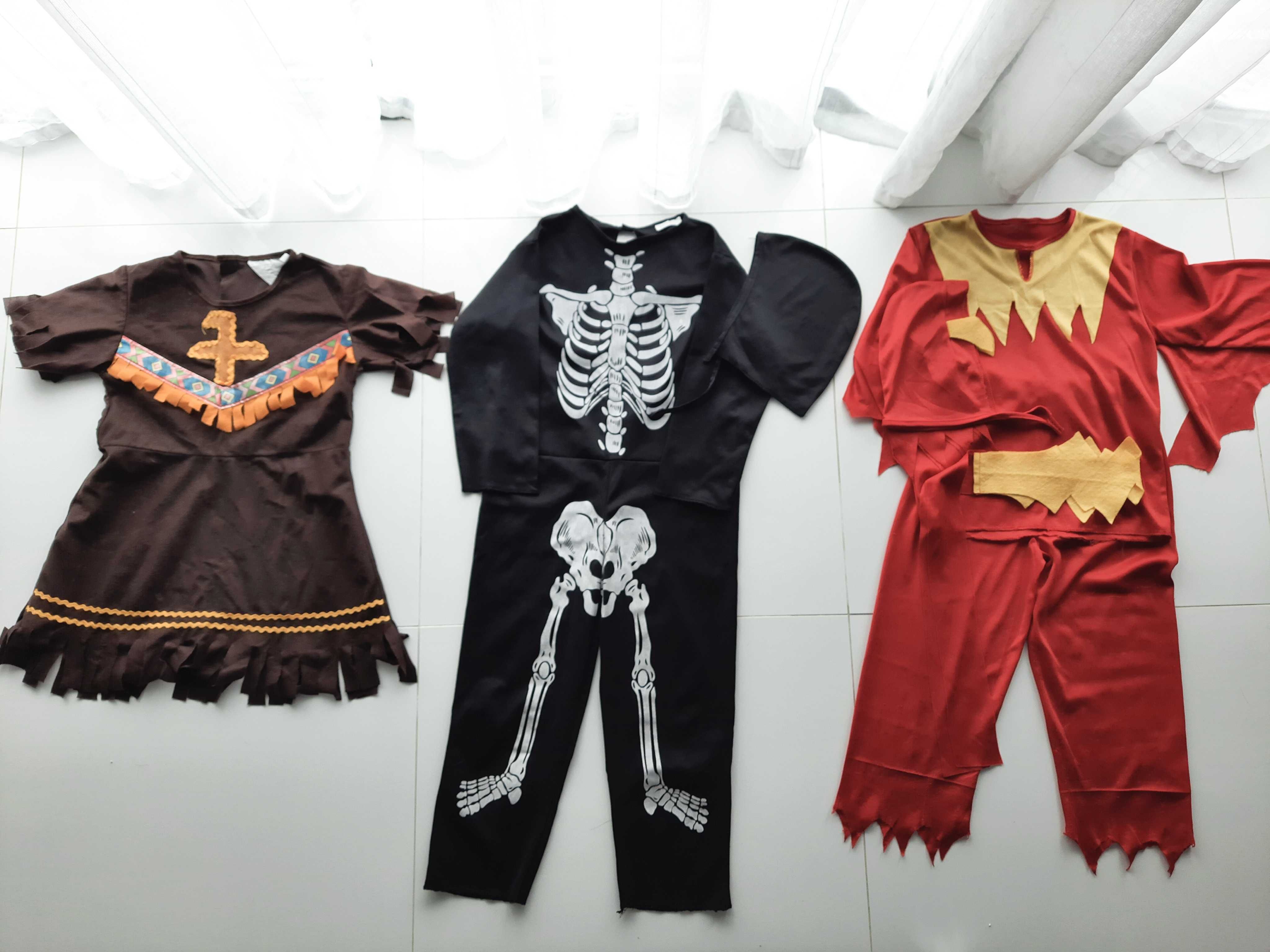 Lote de fatos para Carnaval e Halloween para criança