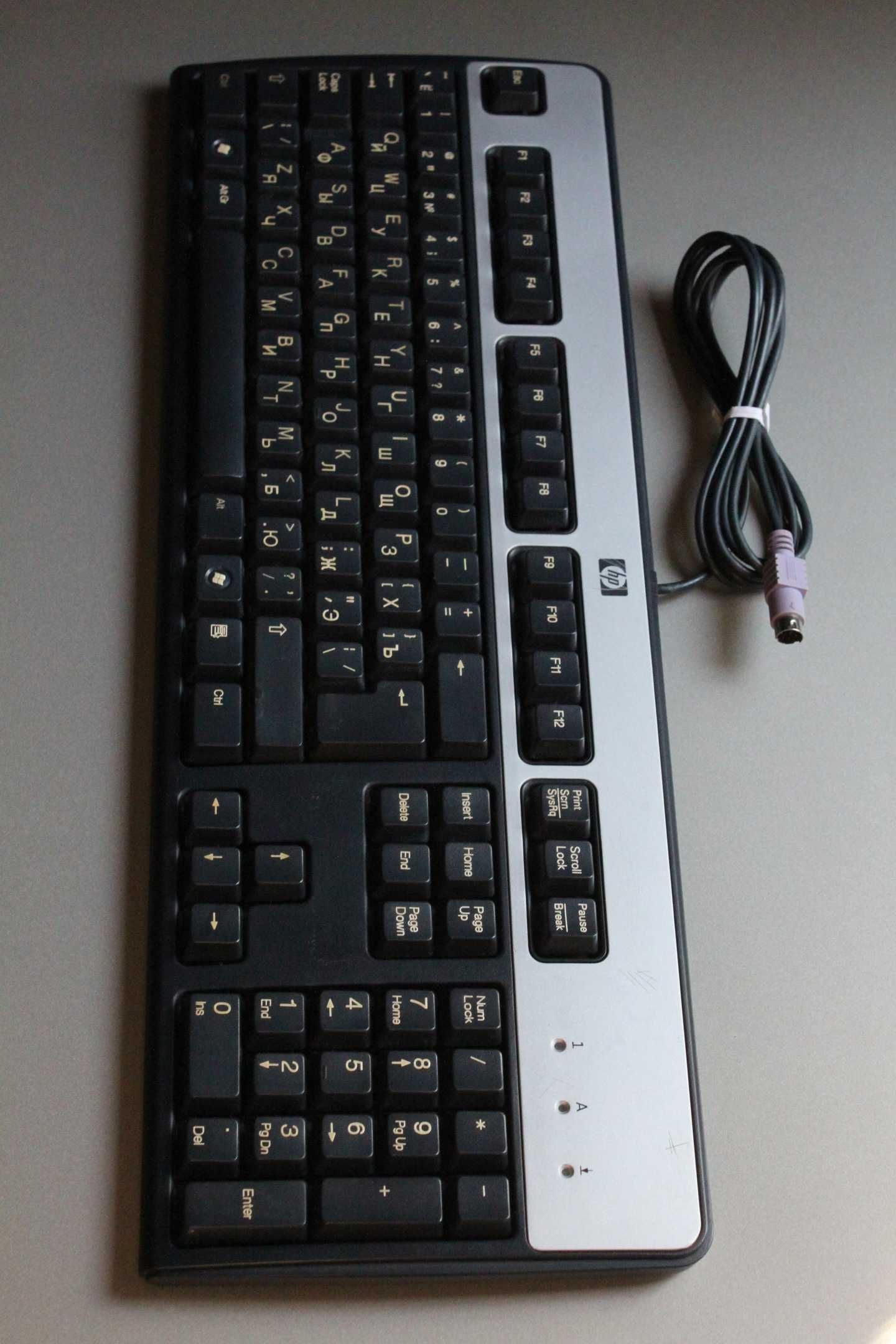 Клавиатура проводная HP KU-0316 Black-Silver PS/2