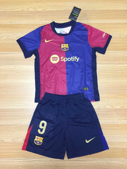 Koszulka Barcelona - Komplet dziecięcy-Lewandowski-domowa-R.24