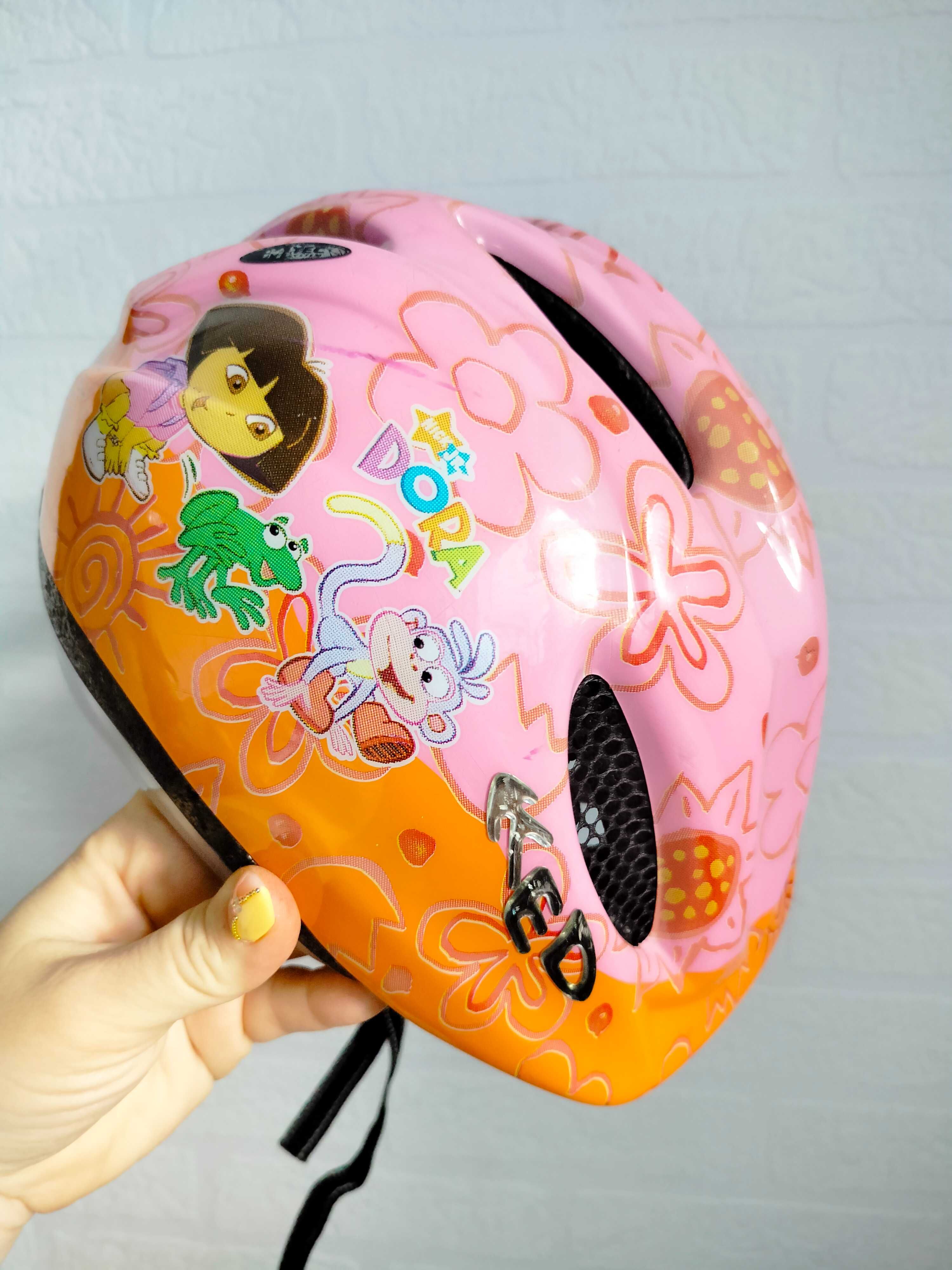 Kask rowerowy dziecięcy Dora i przyjaciele Meggy 51-57cm