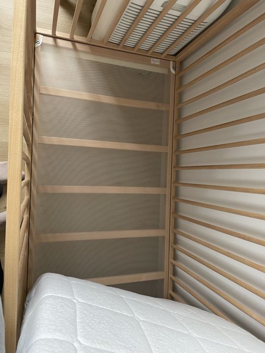Łóżeczko IKEA sniglar plus materac hilding