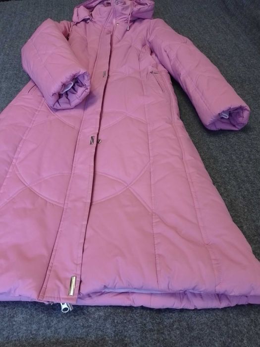 Пуховик стьобаний зимовий новий куртка пальто Black and Red