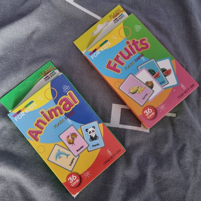 Картки фрукти, картки тварини на англійській мові