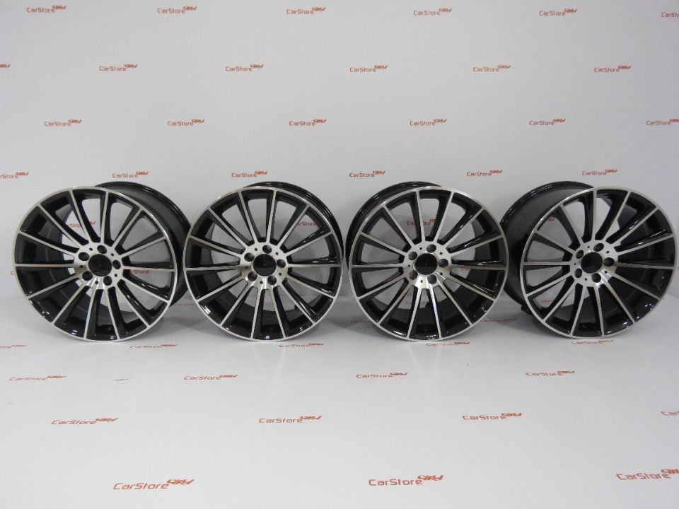 Jantes Look Mercedes Turbine 19 '' x 7.5 + 8.5j et45 5x112 Pretas e po