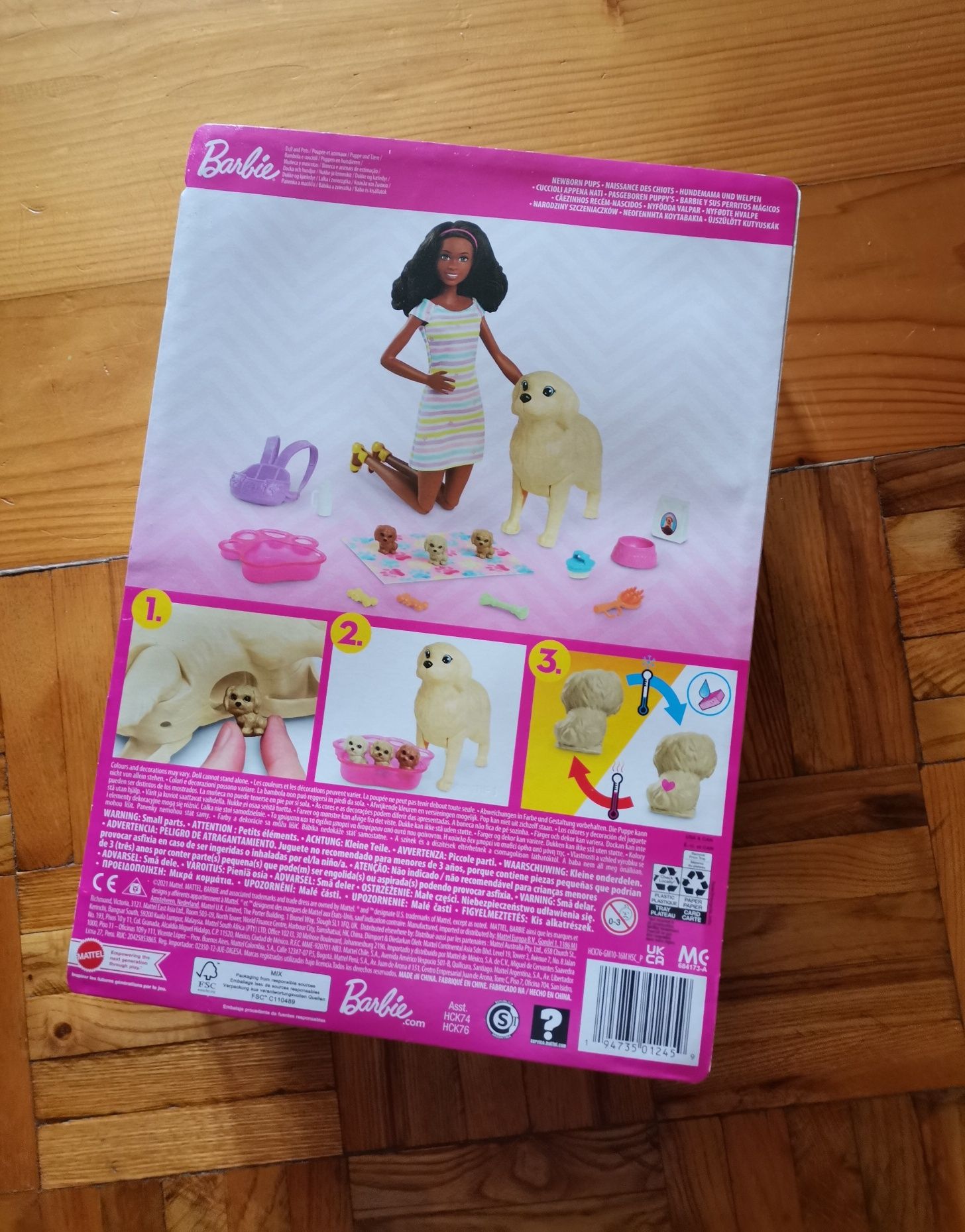 Lalka Barbie Narodziny piesków z akcesoriami psy zwierzątka nowa