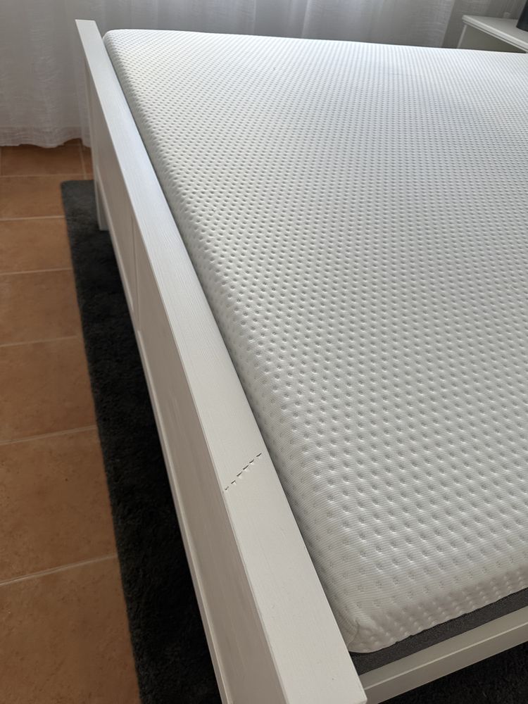 Cama casal IKEA Hemnes 160x200 branca