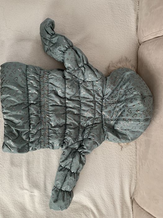 Kurtka ocieplana zimowa dla dziewczynki rozm. 92