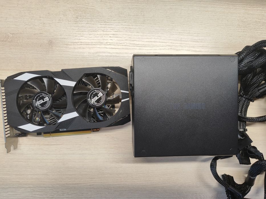 КОМПЛЕКТ відео карта GTX-1650 4гб, та блок живлення TUF GAMUNG 450 W