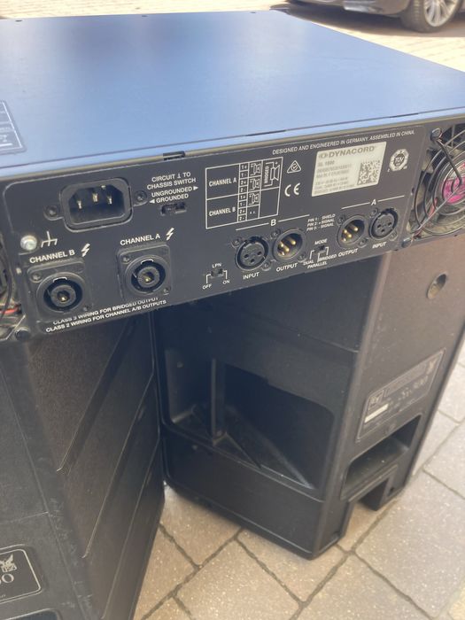 Ev SX300 i Dynacord SL1800 kolumny pasywne ze wzmacniaczem