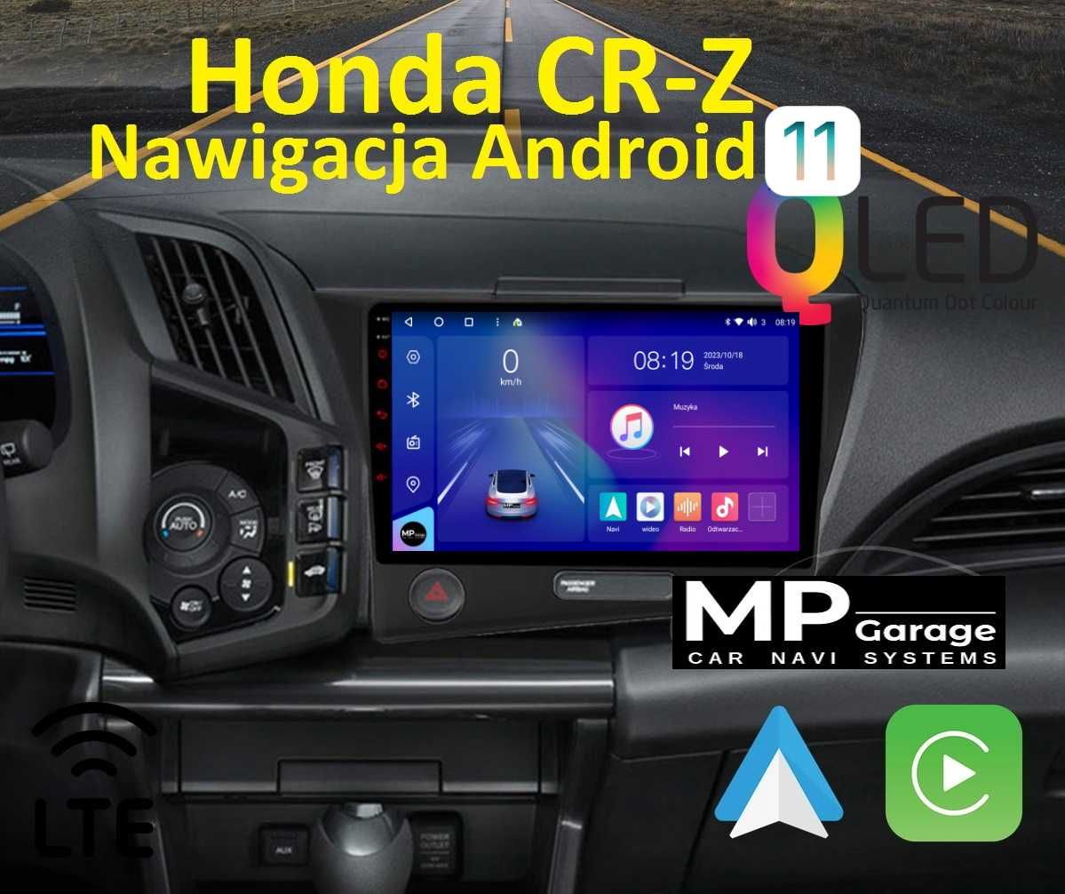 Honda CR-Z Nawigacja Radio Android 4G LTE Qled CarPlay/AA LTE Montaż