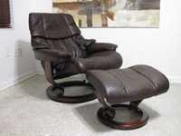 Fotel Stressless  Modern Leather Duża VEGAS Paloma Brown Walnut