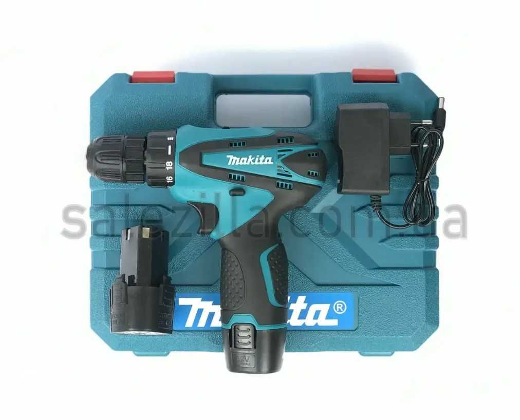 Makita 330 DWE Акумуляторний шуруповерт (12V, 2AH) з набором Макіта