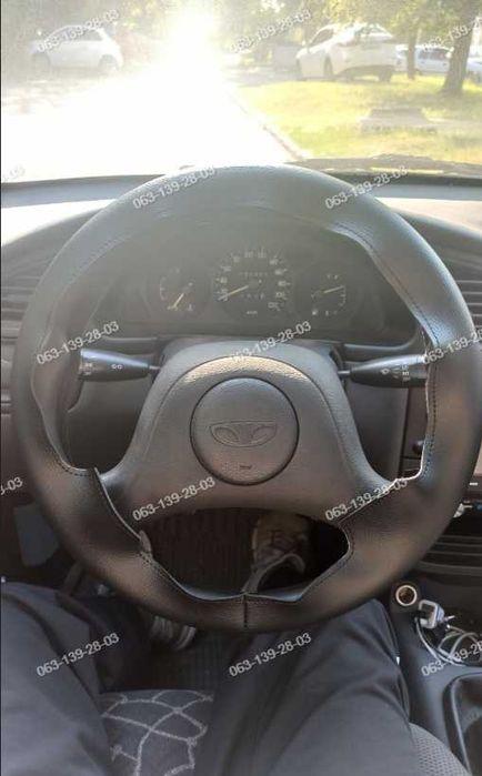 Daewoo Lanos Sens Оплетка Чехол На Руль Део Ланос Сенс Каучук Кожа