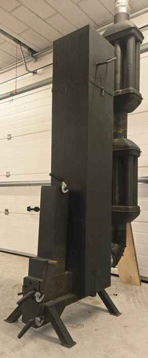 Piec rakietowy koza piec na drewno z płaszczem wodnym