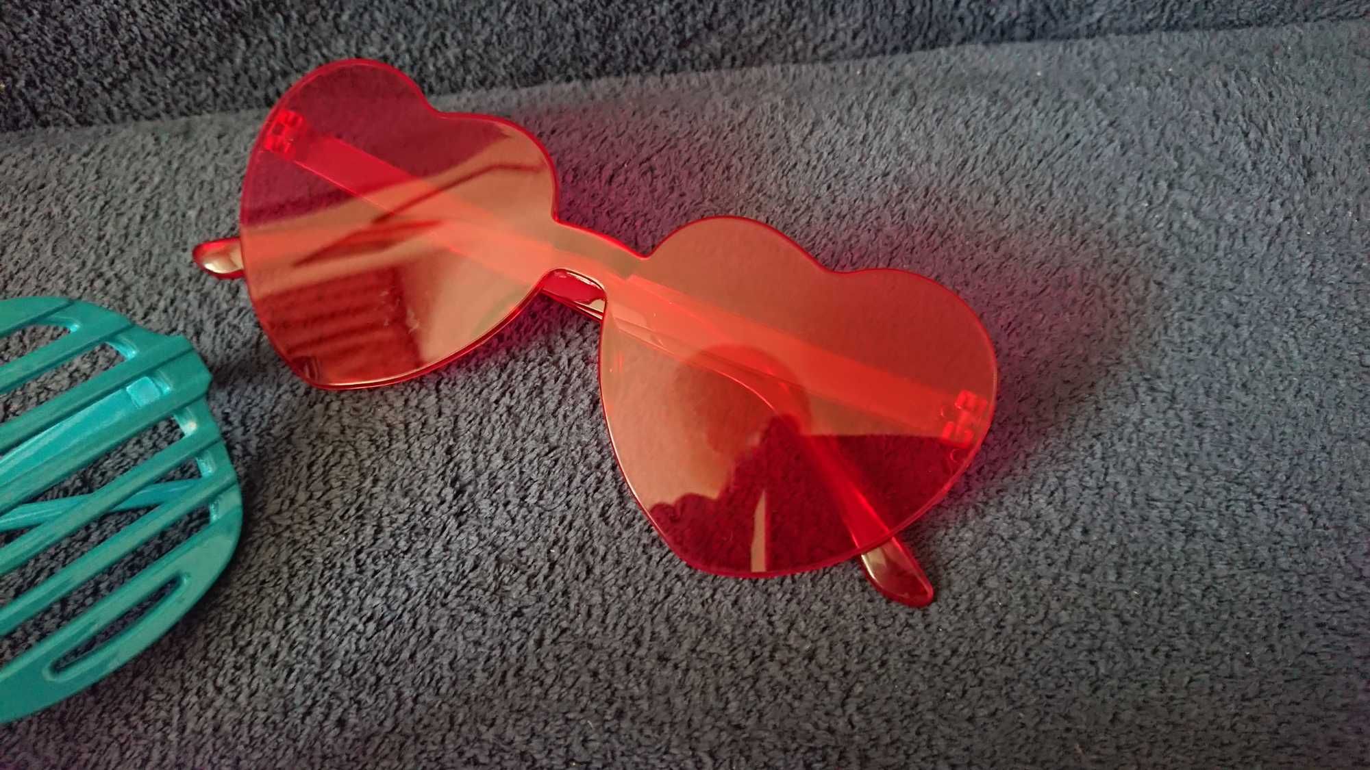 Neonowe przeciwsłoneczne okulary na imprezę + gratis