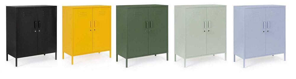 Komoda metalowa szafka na kluczyk Cambridge 40x80x101,5cm Bizzotto