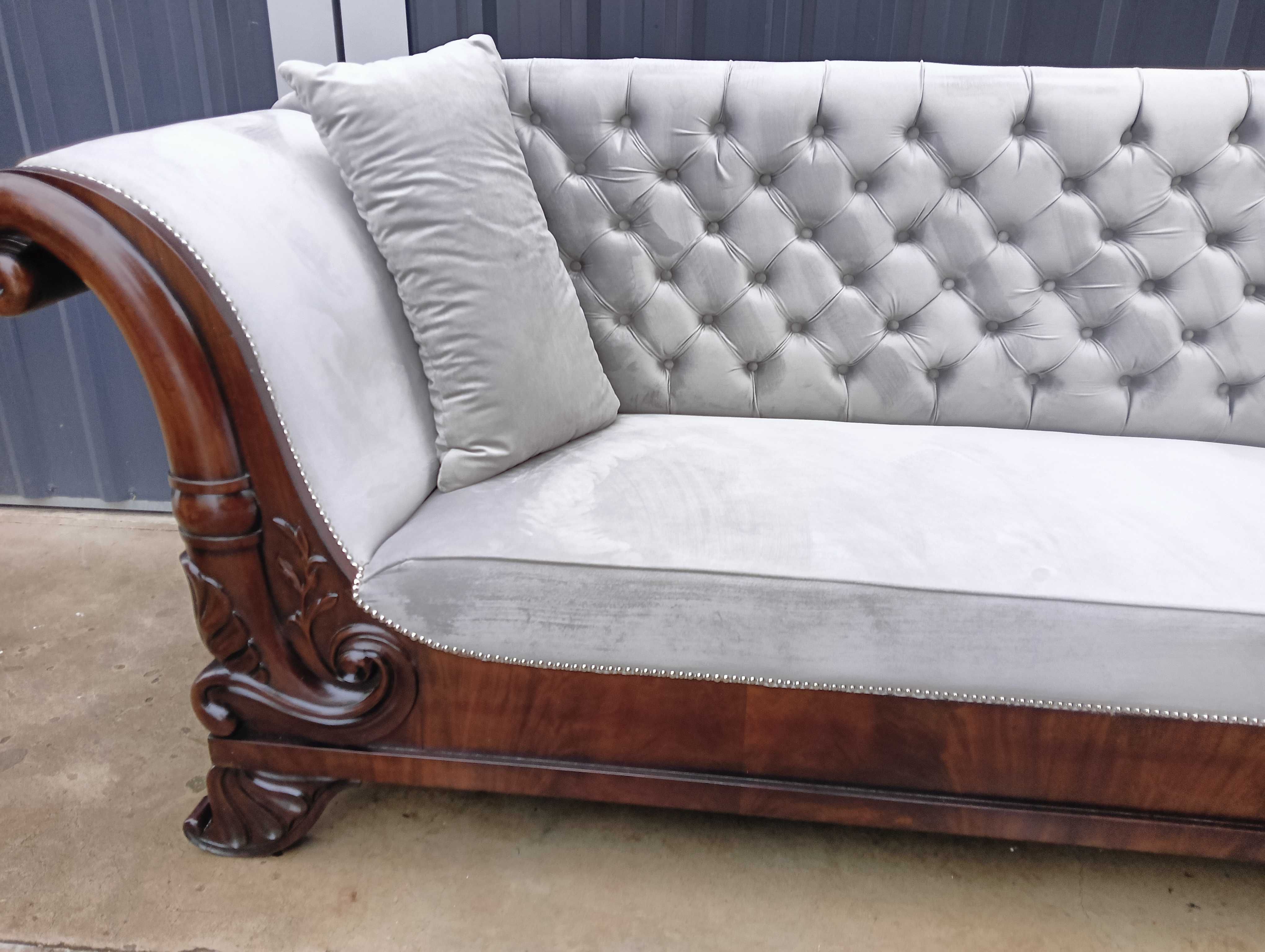 Kanapa sofa Biedermeier antyk po renowacji