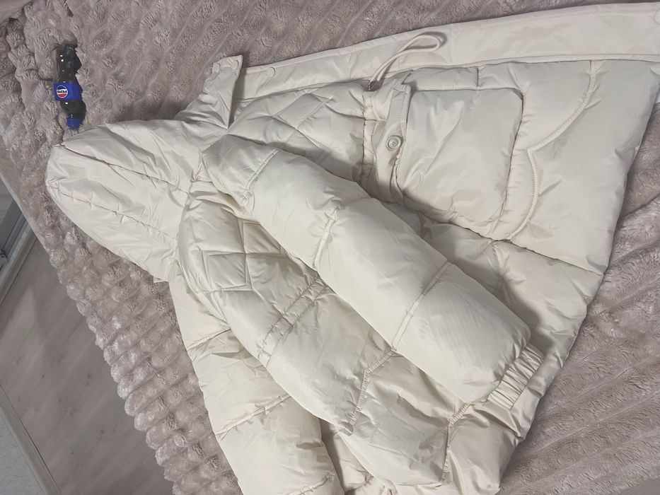 Натуральний новий пуховик пальто на дівчинку,куртка зимня