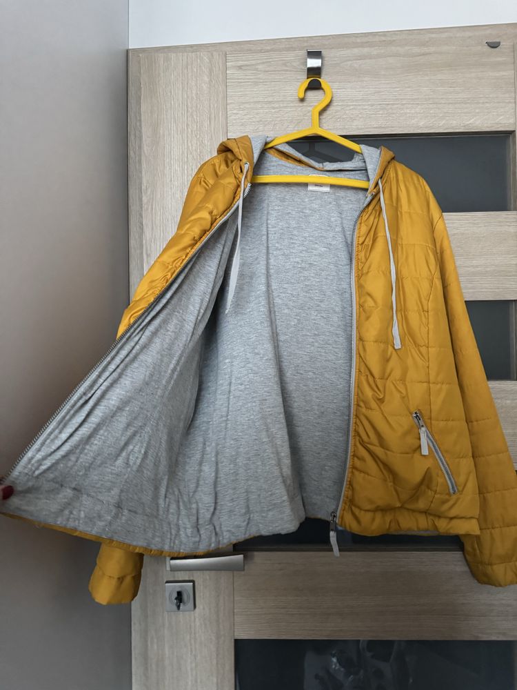 Żółta kurtka przejściowa paprika r. 44/2XL