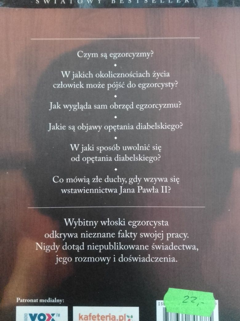 Książka świadectwo egzorcysty