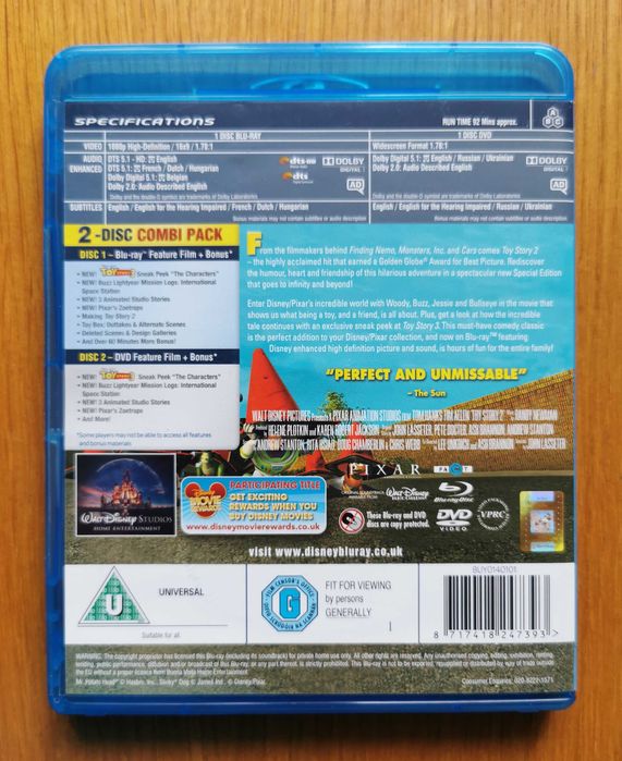Toy Story 2 Blu-ray + DVD (En) (1999) Special Edition