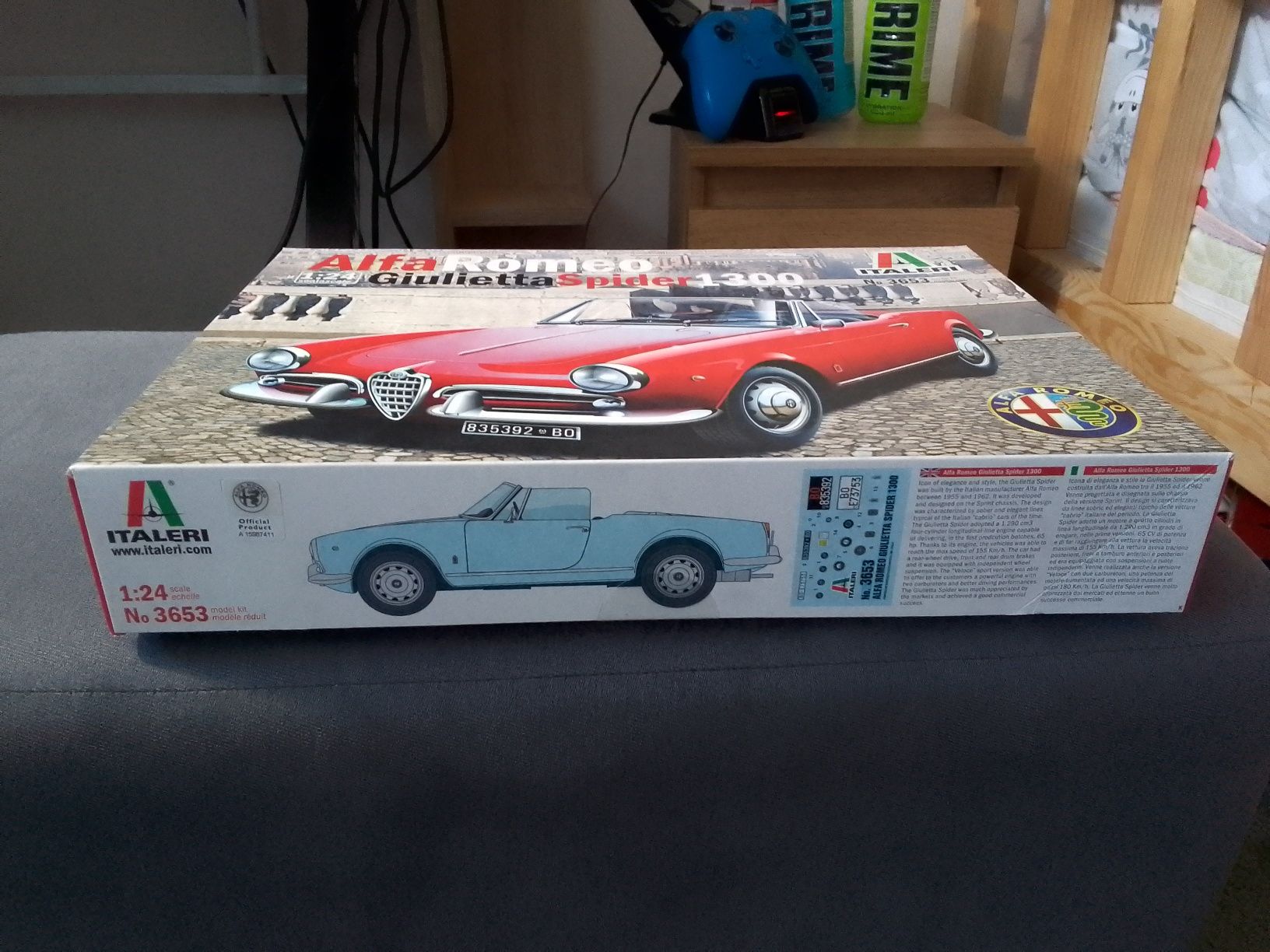 Alfa Romeo Gulietta spider 1300 ITALERI 1:24 UNIKAT