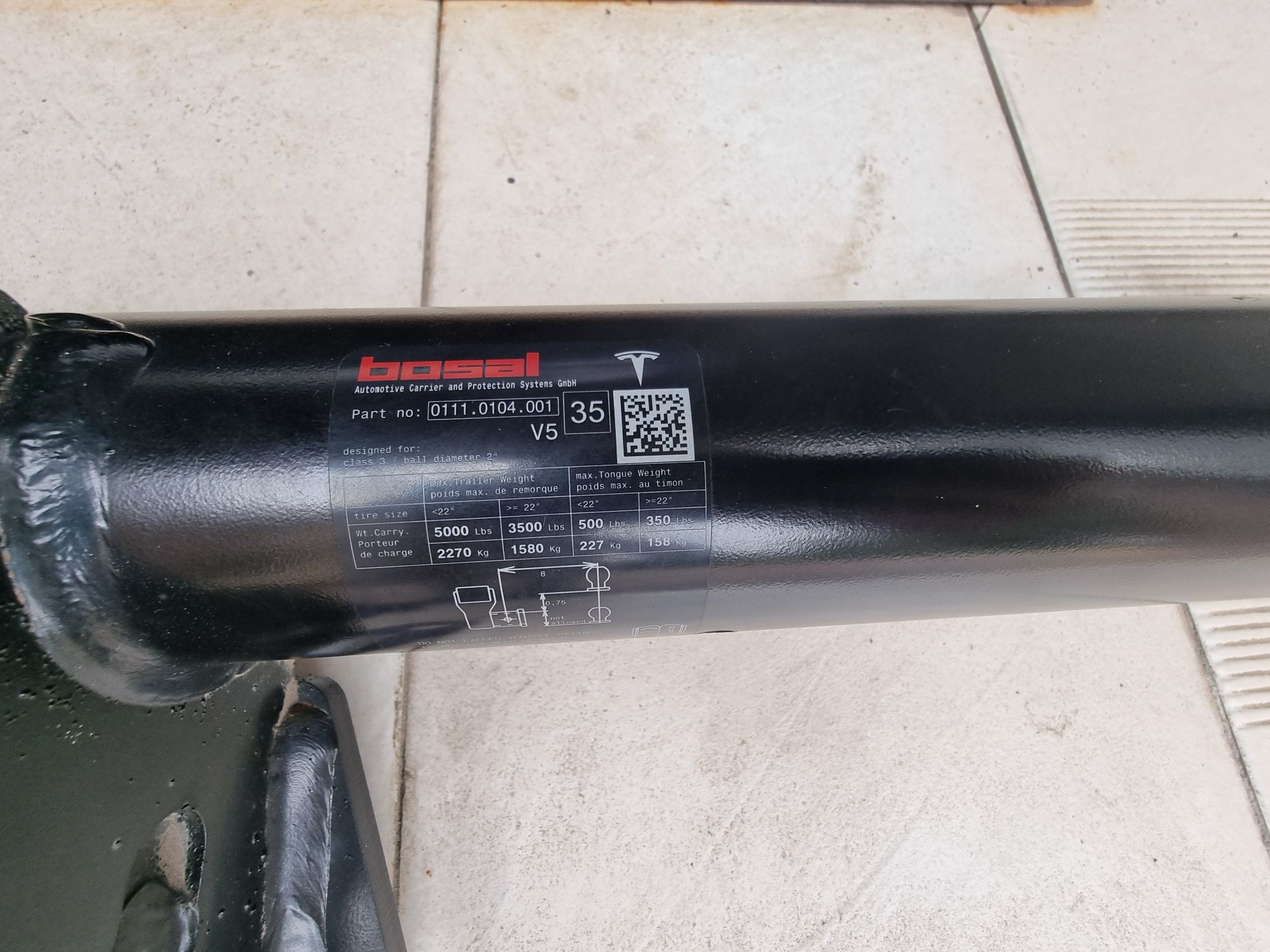 Кріпленя бампера фаркопа підсилювач Tesla Тесла X 1027581-00-F