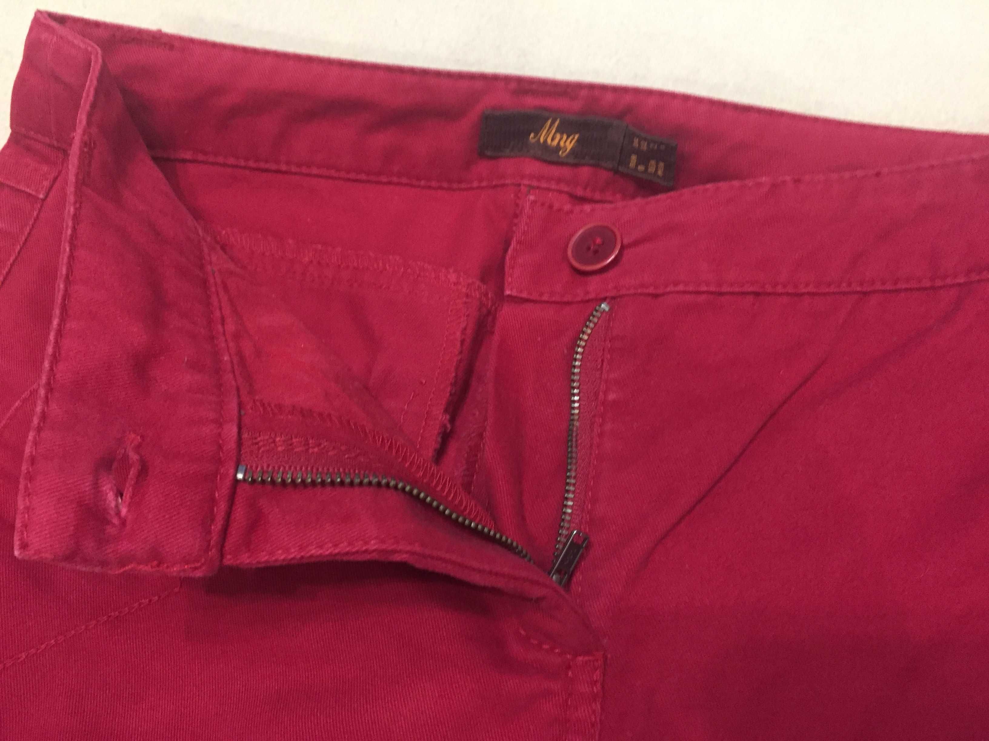 Штани жіночі Mаngо, червоні, cotton, розмір 34, стан нових