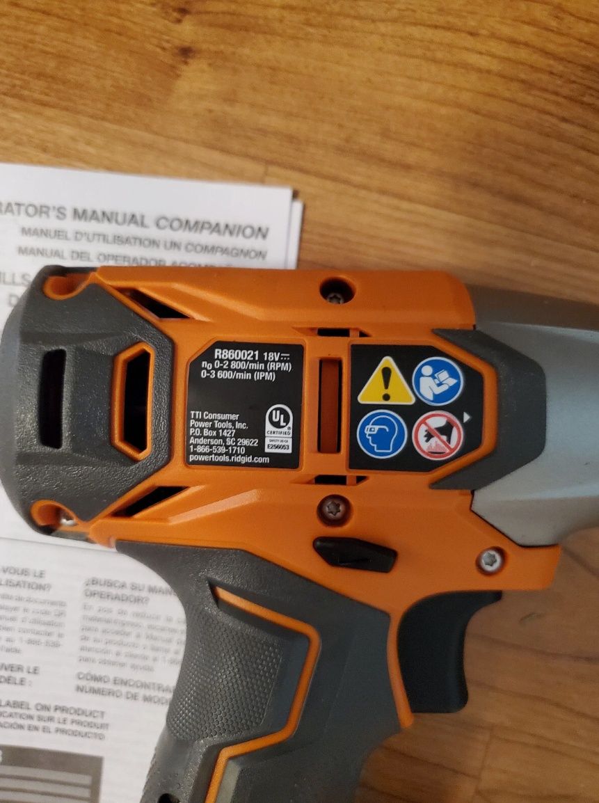 Ridgid (AEG) R860010 R860021 18V шуруповерт імпакт