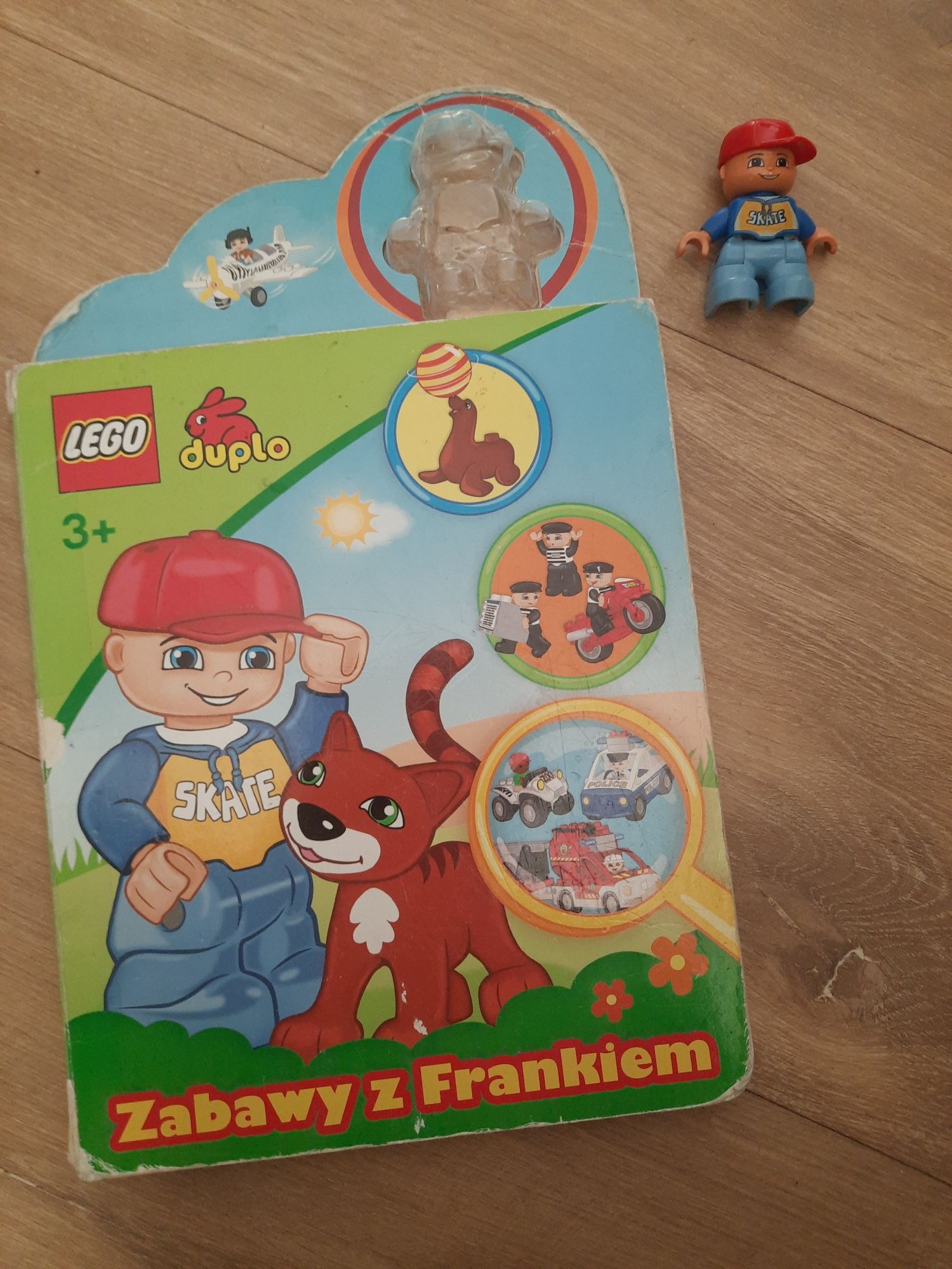 Lego Duplo książka z figurką Zabawy z Frankiem twarde strony