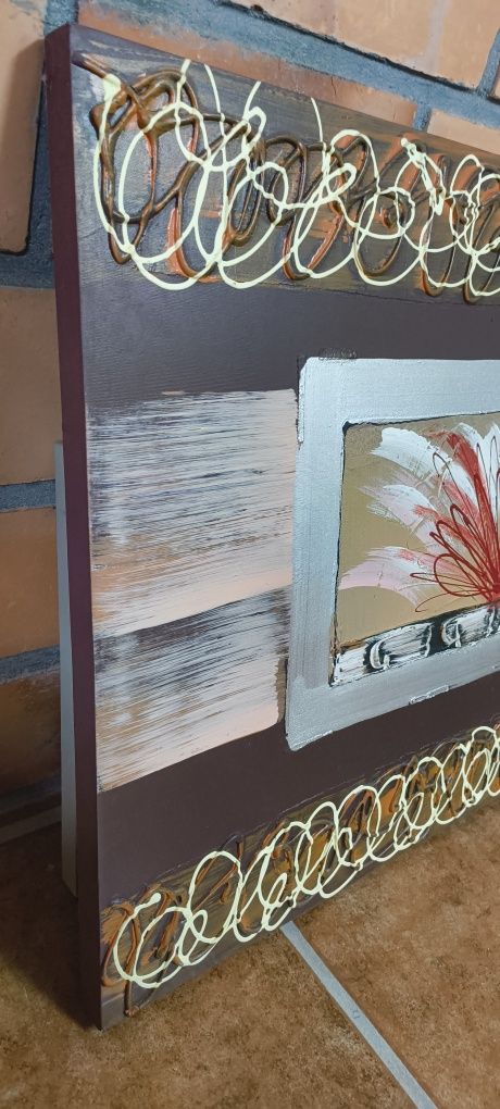Quadro tela com relevo