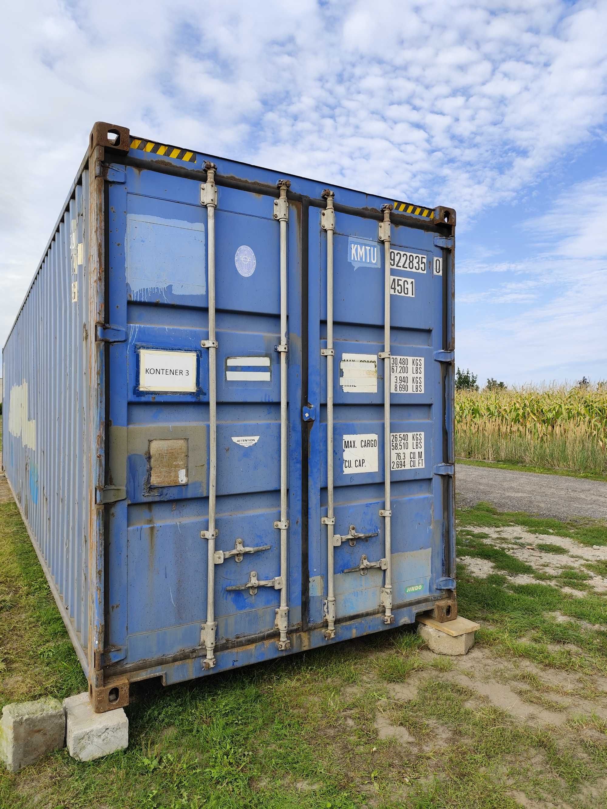 kontener morski 40 HC  magazyn  możliwy transport itd