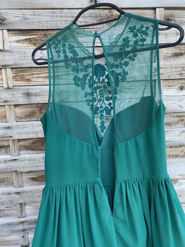 Vestido Verde com renda Zara (Muito bom estado)