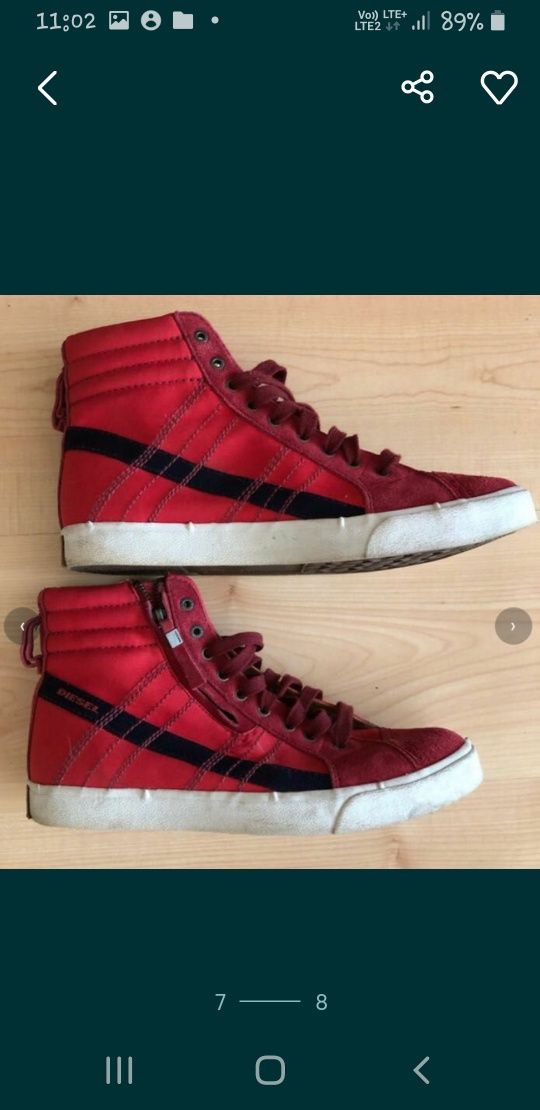 Diesel sneakersy trampki wysokie rozm 42 okazja