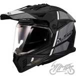 KASK enduro LS2 MX702 PIONEER II HILL mat black white r. M Nowy