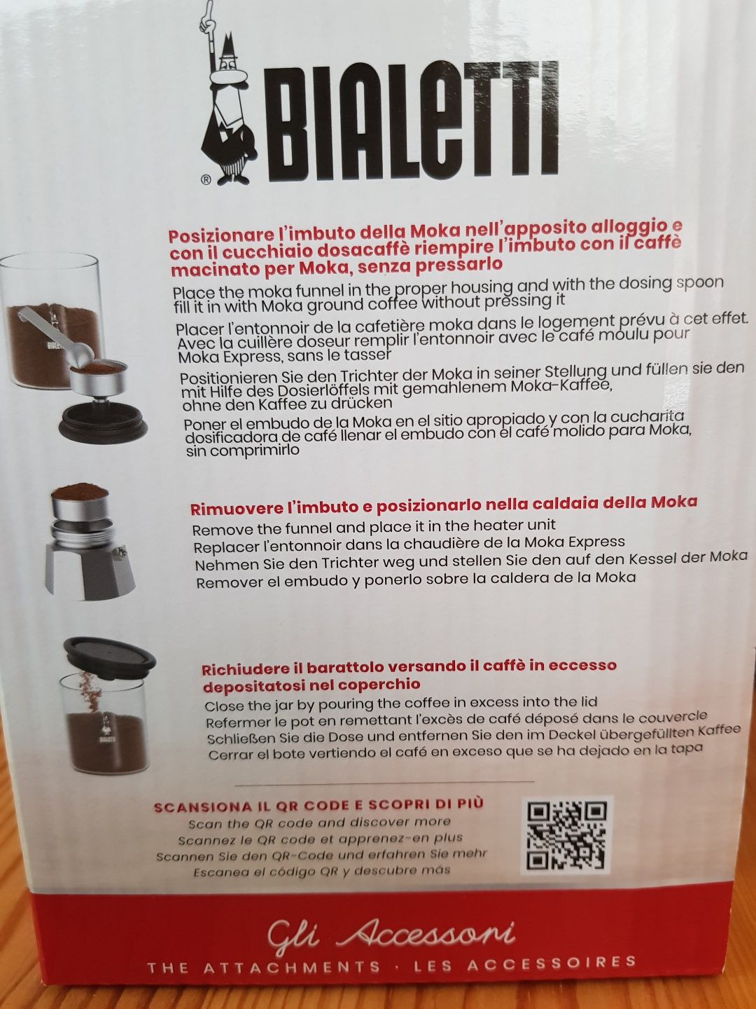 Смарт контейнер под молотый кофе для гейзерной кофеварки Bialetti