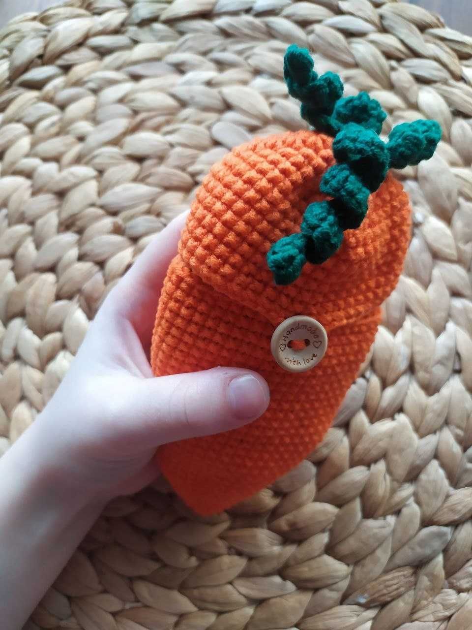 Wielkanoc Królik zając marchewka na szydełku handmade amigurumi