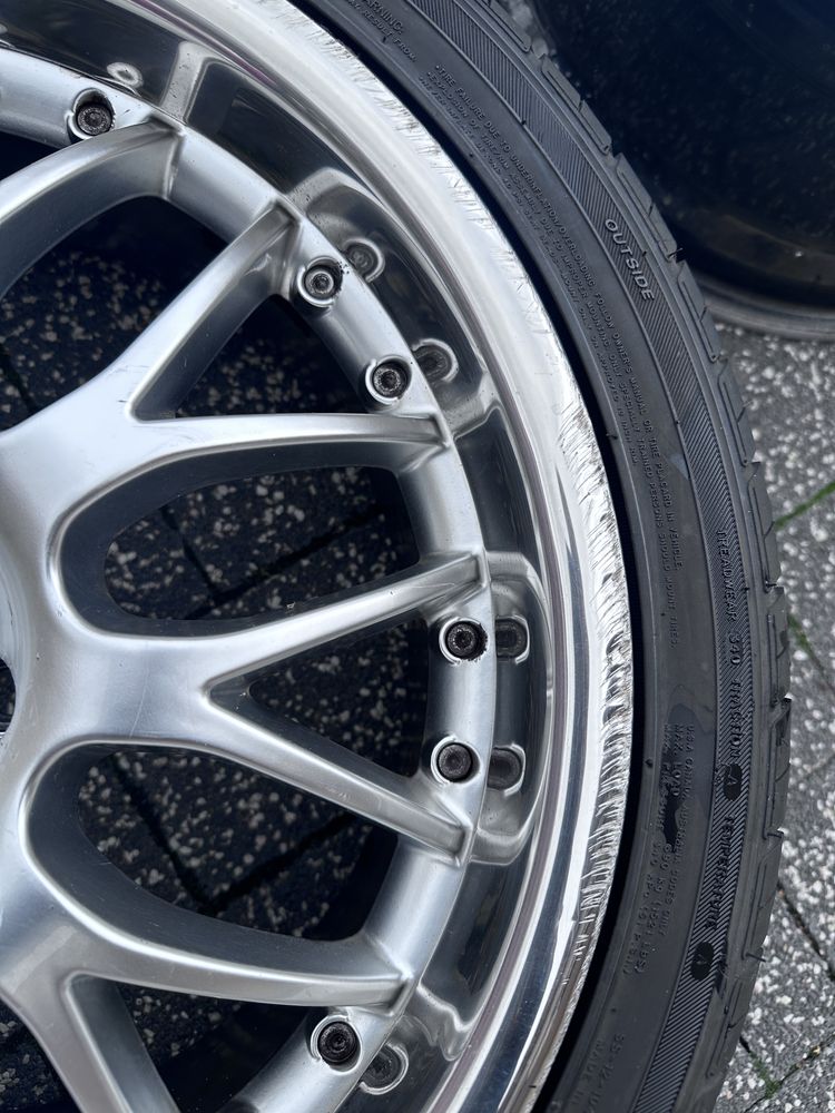 Felgi aluminiowe 18 INTER ACTION 5x112 ET40 8J – 2 opony BDB